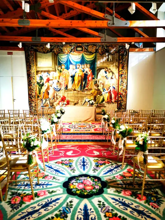 Real Fábrica de Tapices Madrid, espacio histórico para bodas pequeñas e íntimas